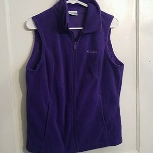 M Columbia Purple Fleece Vest